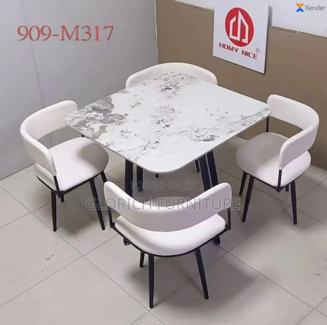 5-Piece Sintered Stone Dining Set