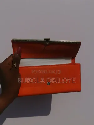 Orange Wallet Crocodile