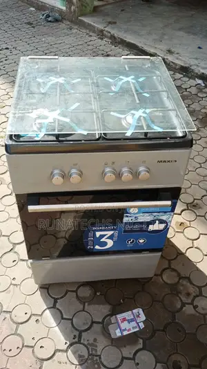 Maxi 60x60 Gas Cooker 4 Burners With Oven and Griller