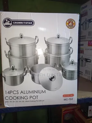 Crown Star 14 PCS Aluminum Cooking Pot