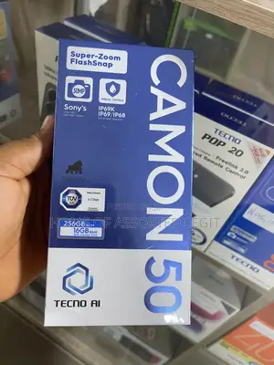 New Tecno Camon 50 256 GB Black