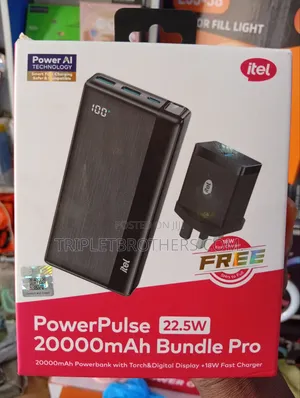 Itel 20000mah Power Bank With Complete Charger and 22.5w