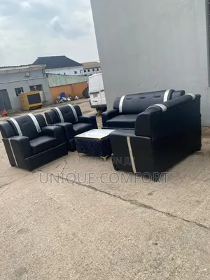 Brand New 7 Seaters Original Leather Sofa With Center Table