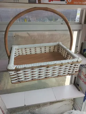 Handwoven Cane Hamper Baskets
