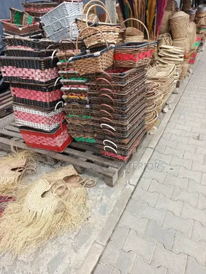 Handwoven Cane Hamper Baskets
