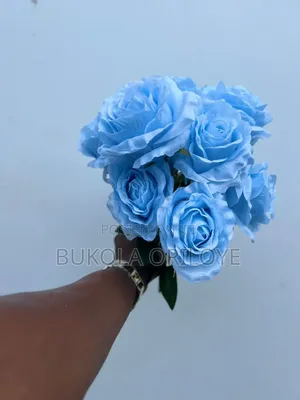 Artificial Sky Blue Rose