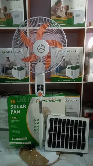 16 Inches Solar Fans Rechargeable Fan