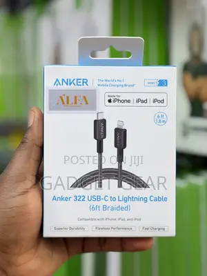 Anker 322 Usb-C to Lightning Cable (6ft/1.8m Braided)
