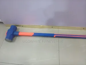 Features A 12-pound (12 Lb) Sledgehammer With A Bright Orange