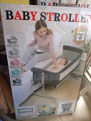 Baby Bed and Stroller, Movable and Adjustable.