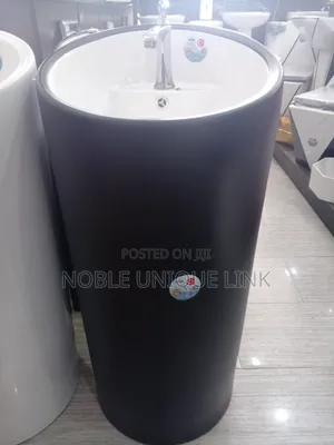 Standing Black Wash Hand Basin