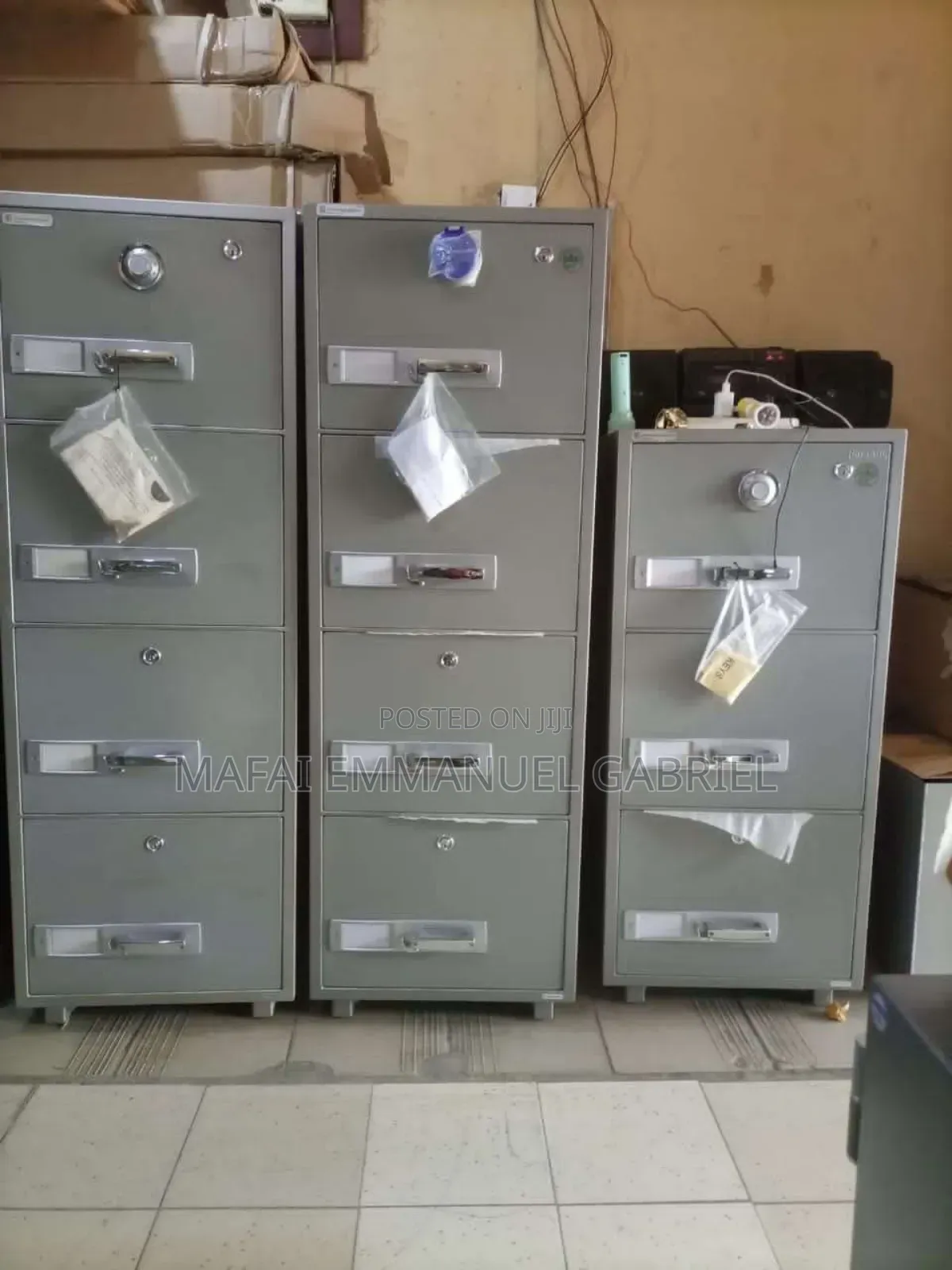 Fire Proof Safe With Combination 4 Drawer