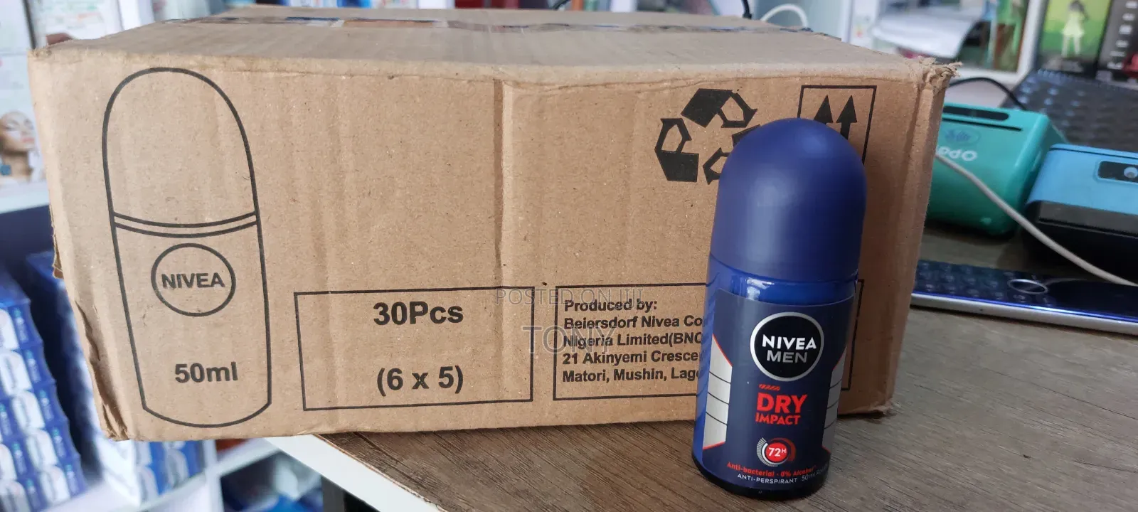 Nivea Rollon Dry Impact Catons