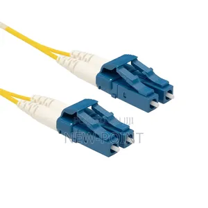 30m Lc-Lc Single Mode Fiber Optic Patch Cord – Duplex Yellow Cable