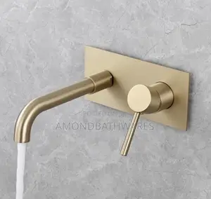 Brushed Gold Basin Faucet 002
