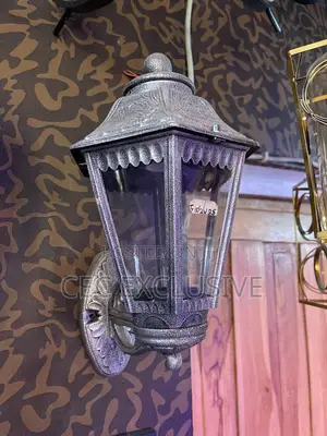 Silver Cast Angle Gate Lamp
