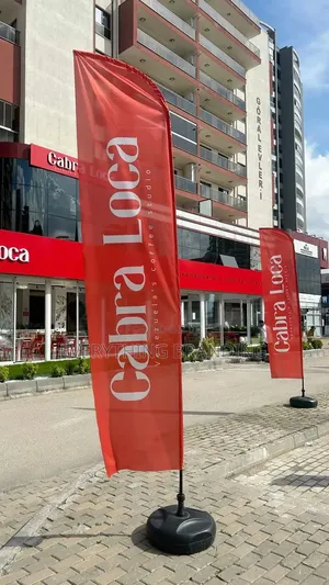 4.5m Church Event Blade Banner Stand Double-Sided Printing