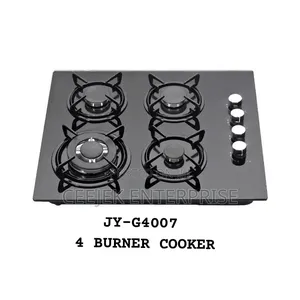 Glass 4 Burner Gas Cooker