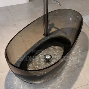Transparent Black Bathtub