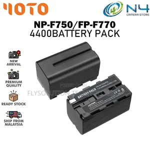 Np-F750 4400mah Battery Np-F550 F750 F960 F990 Led Light Battery