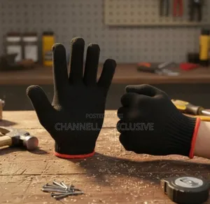 Brand New Cotten Knitted Safety Gloves(12 In A Pack)