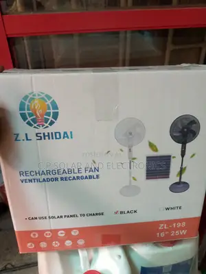 Z.L Solar Fan 16’Inchs With 25w Panel
