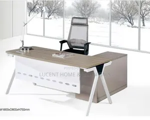 Luxury Executive Office Desk (1.8 Meters) With Side Extension Cabinet