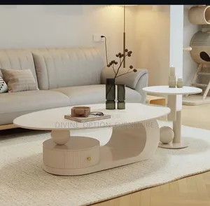 Contemporary Luxury Center Table and Side Stool