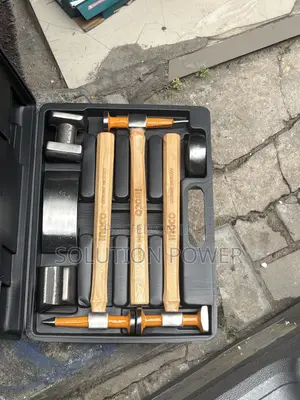 Ingco 7-Piece Body and Fender Hammer Set, Model Hbafh0712.