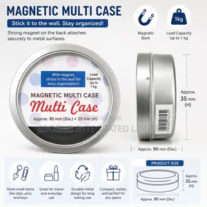 Magnetic Multi Case – Metal Storage Tin With Strong Magnet