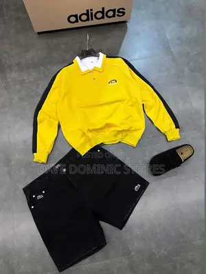 Luxury Sweat Top+Jeans Short+Clogs Available Now