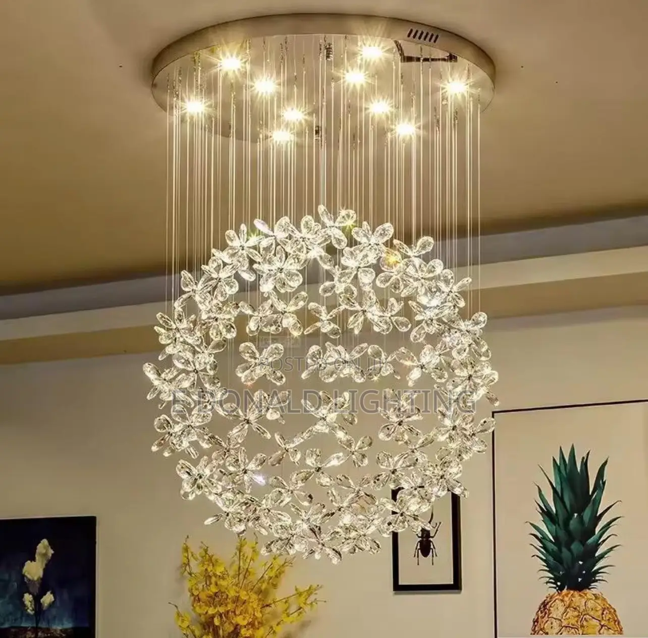 Luxury Crystal Rain Drop