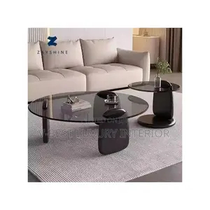 2-in-1 Thick Glass Center Table
