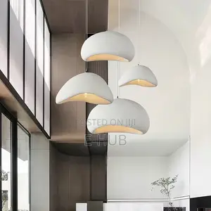 White Round Wabi Sabi Chandeliers