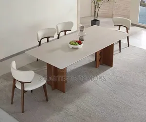 Imported Executive Marble Top Dining Table With Chairs