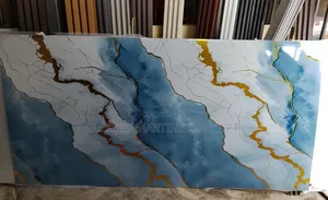 4ft by 8ft Uv PVC Marble Sheet, Good for Interior Wall Cladding, Etc