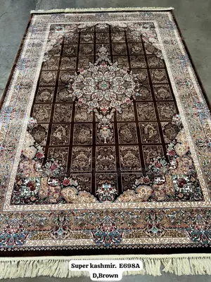 Brown Color Arabian Center Rug