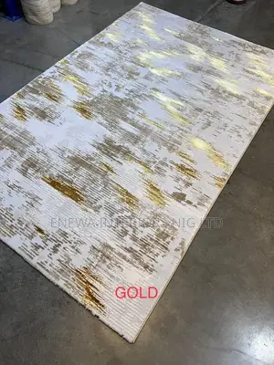 Gold and Cream Color Turkish Rug Carpet
