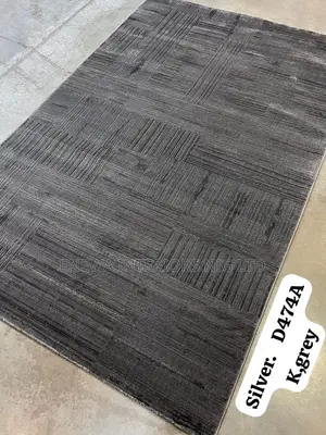 Dark Grey Color Turkish Center Rug