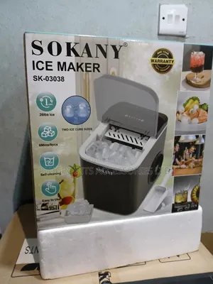 Sokany Ice Maker Upto 26lbs Ice Cube a Day+Free Delivery Today Only