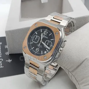 Luxury Bell Ross Chrono Watch Two-Tone Steel and Rose Gold Bracelet