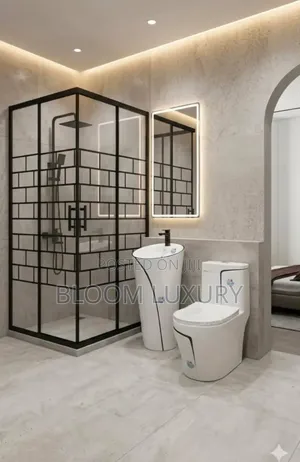 Water Closet  With Freestanding Basin