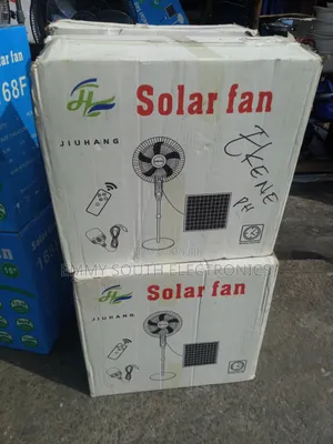 16" Remote Solar Rechargeable Fan With Panel