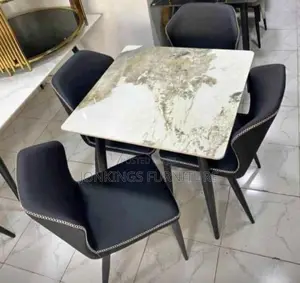 Marble Top Dining Table Set for 4
