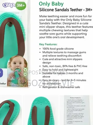 Only Baby Silicone Sandals Teether (3m+)