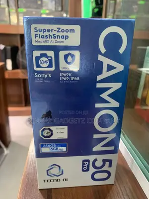 New Tecno Camon 50 Pro 256 GB Black