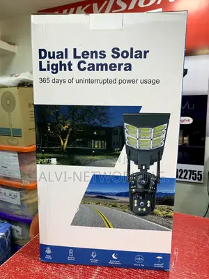 Dual Lens Solar Street Light and Camera