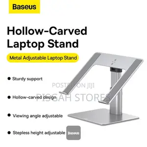 Baseus Metal Adjustable Laptop Stand- Silver