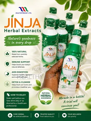 Jinja Herbal Extract Aids Digestion and Good Immune