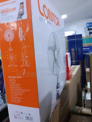 18" Water Mist Humidifier Fan - Lontor Rechargeable